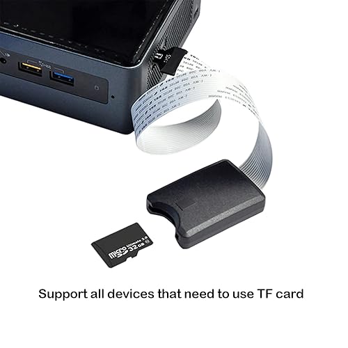 Miniatura 4 de ASHATA Adaptador de cable de extensión Mini SD a Mini SD con funda, cable extensor TF a TF para impresora 3DcocheGPScámaraDVDDVRplaca de pantalla