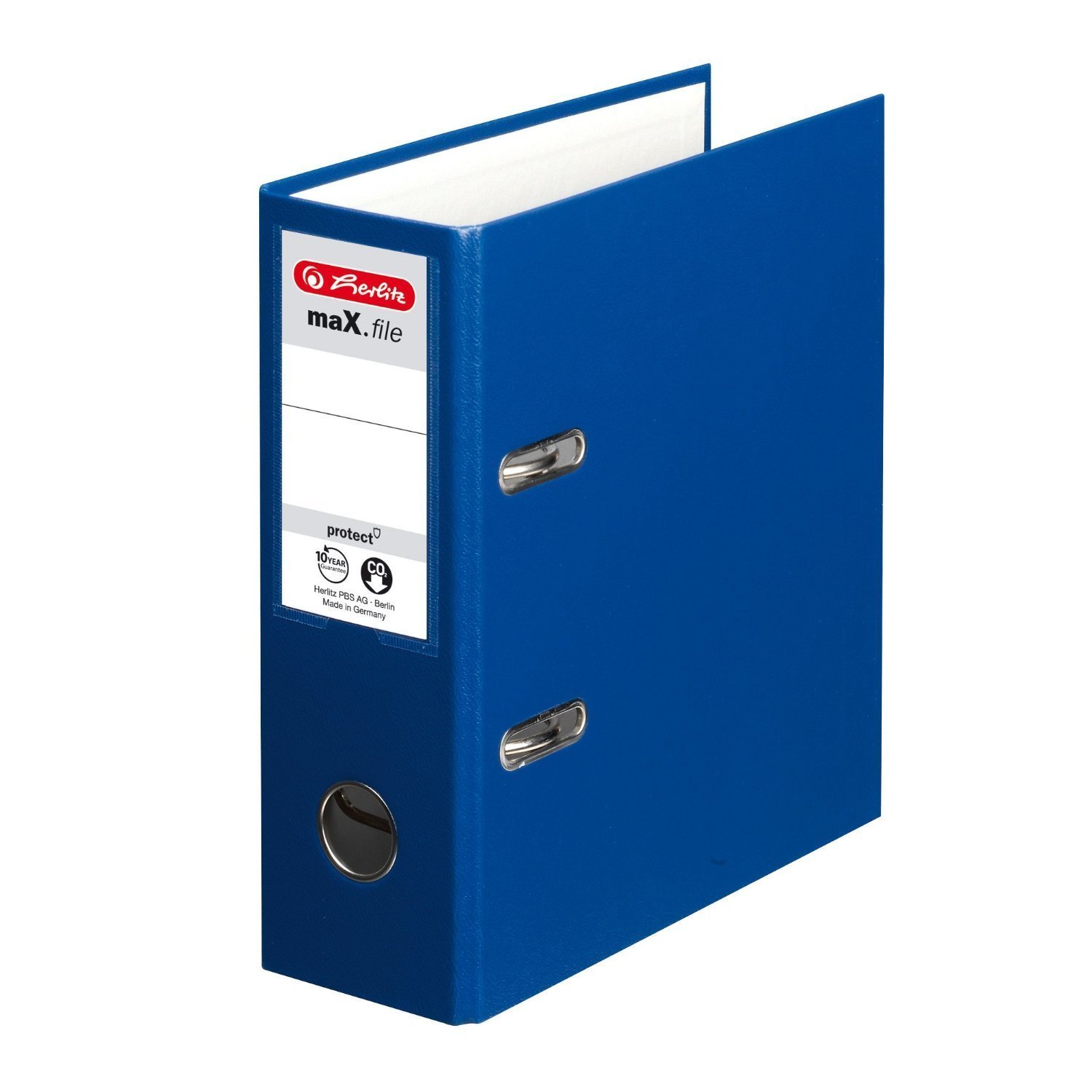 10 Herlitz 10842000 Ordner maX.file protect, A5 hoch, Farbe blau, FSC Mixed