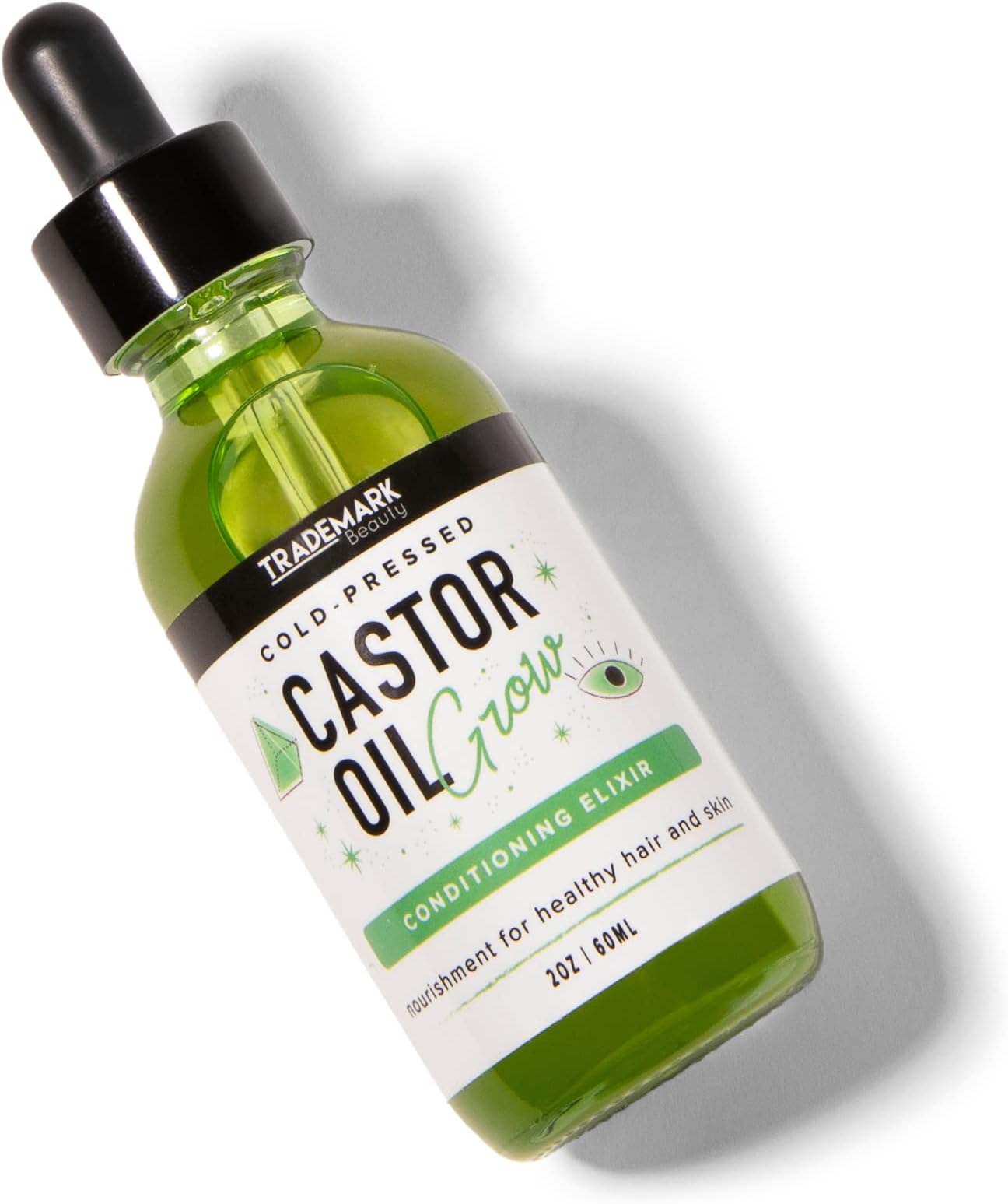 Castor Oil - Daily Elixir For Hair Growth and Natural Skin Care, 100% Pure Natural Cold Pressed Castor Oil - 2 oz (60 ml)