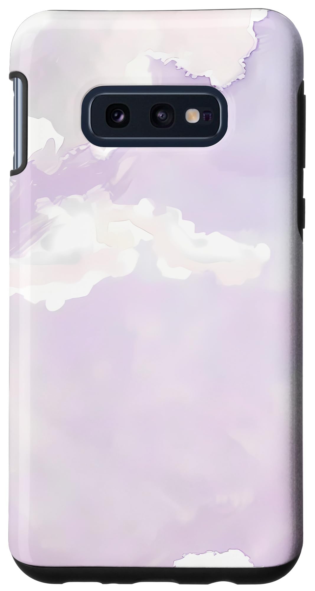 Galaxy S10e Purple Minimalistic Cloudy Sky Pattern Chic Sky Case