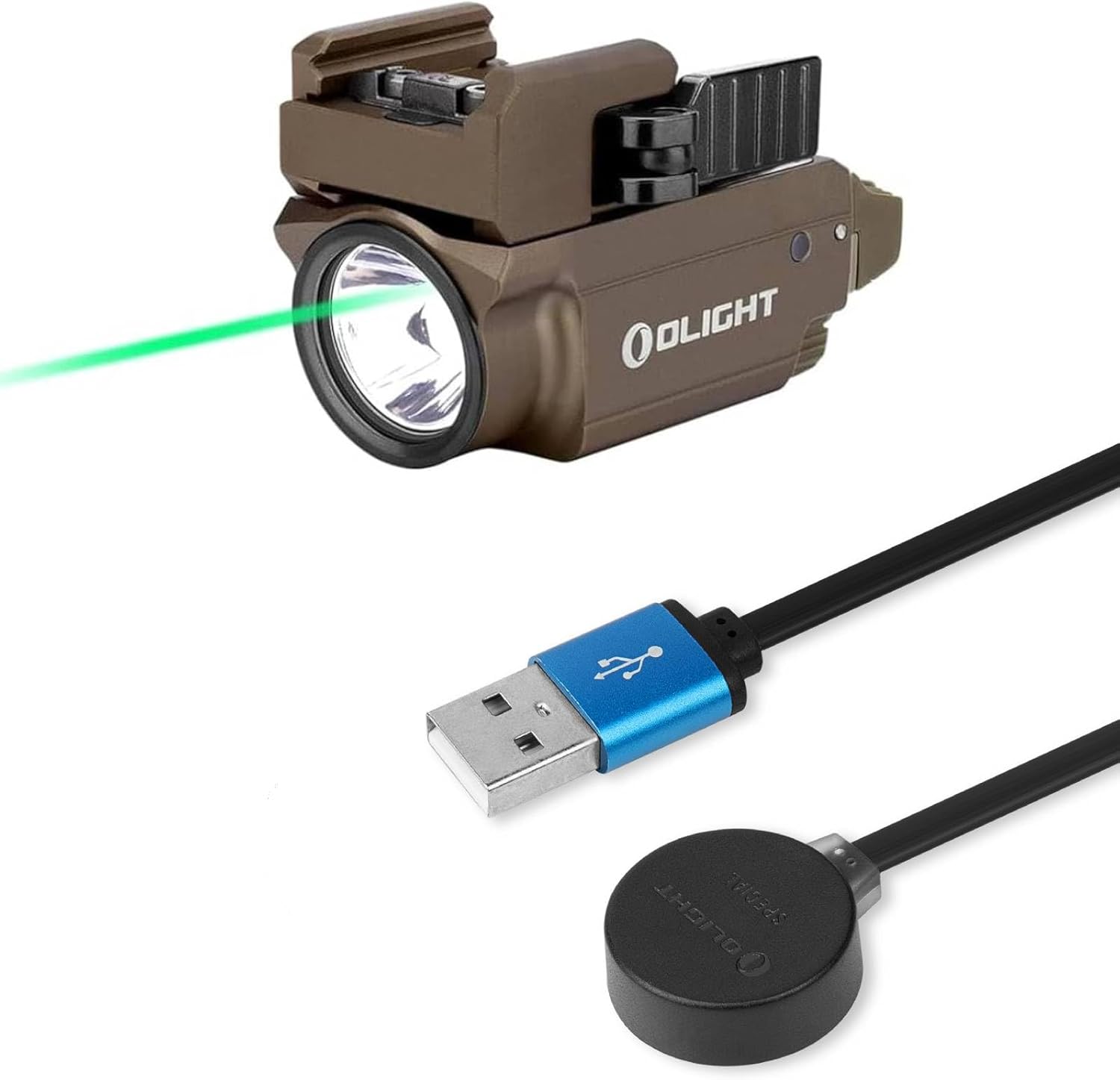 OLIGHT Baldr Mini 600 Lumens Rechargeable Weaponlight Bundles MCC S Magnetic Charging Cable