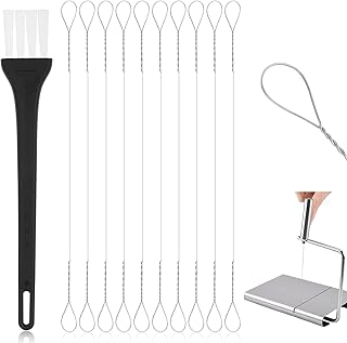 10 Pcs Cheese Cutters Slicer Wire Replacement 5.7 Inch, Stainless Steel Cutter Wire Slicer Kit for Block Cheese for Home Kitchen Restaurant Marble Cheeses Butter Cutting Board
