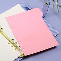 Vista 7 de Performore Paquete de 3 mecanismos de repuesto para cuadernos A5, 0.787 in, 6 anillas, mecanismos de carpeta de metal para cuaderno de hojas Dorado