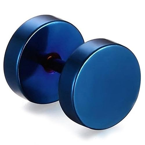 Peora 10 mm Stainless Steel Silver Stud Earrings For Men Boys