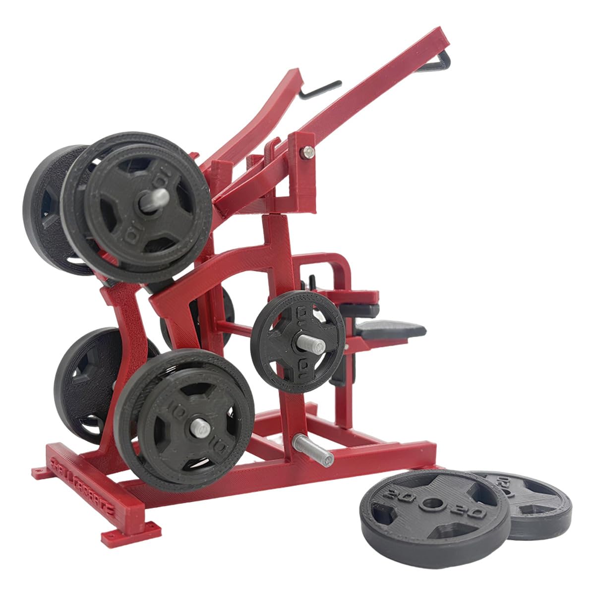 Interactive Mini Lat Pulldown Machine Model Set, Dollhouse Miniature Gym Equipment Desk Decor, For Fitness Lovers, Model Collectors