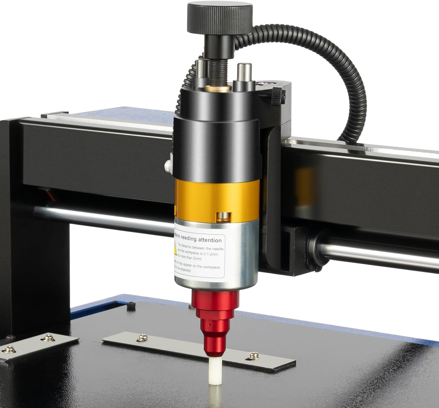 Elektrischer Tischgravierer und -marker (400 W) für Metall- und Hartplastikschilder, Gravurtiefe 0,05–1 mm, 2 Zoll