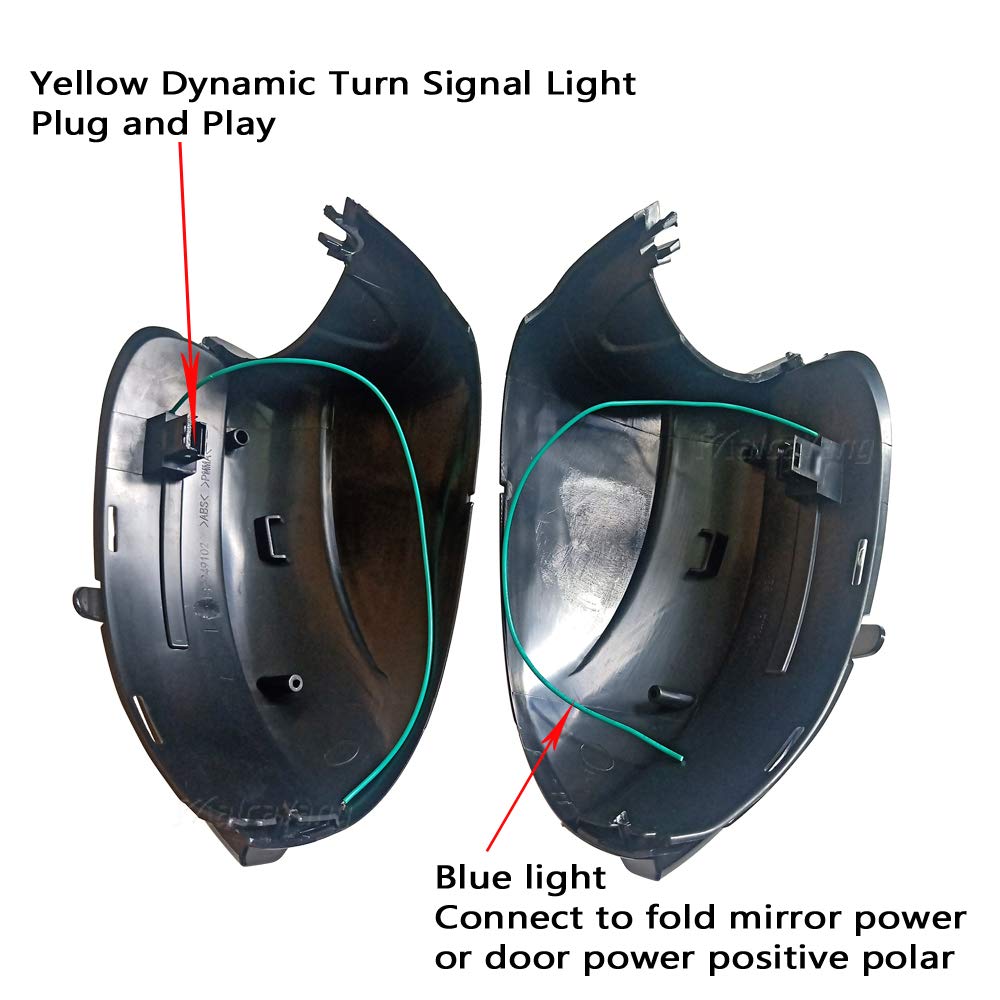 Indicatori di direzione Dinamici giallo blu LED indicatore per Golf 6 MK6 Touran 1T 1T3