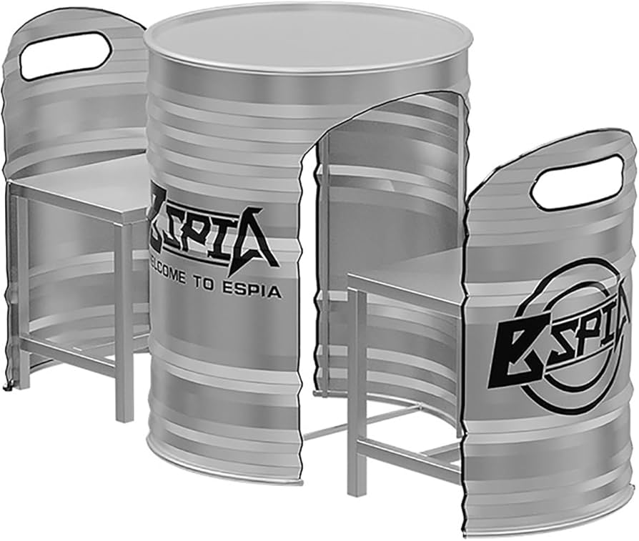 Amazon.co.jp: カウンターテーブルチェアセット、ドラム缶バー