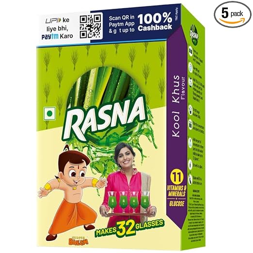 Fresh Fun 32 Glass Monocarton, Kool Khus, 70g (Pack of 5)