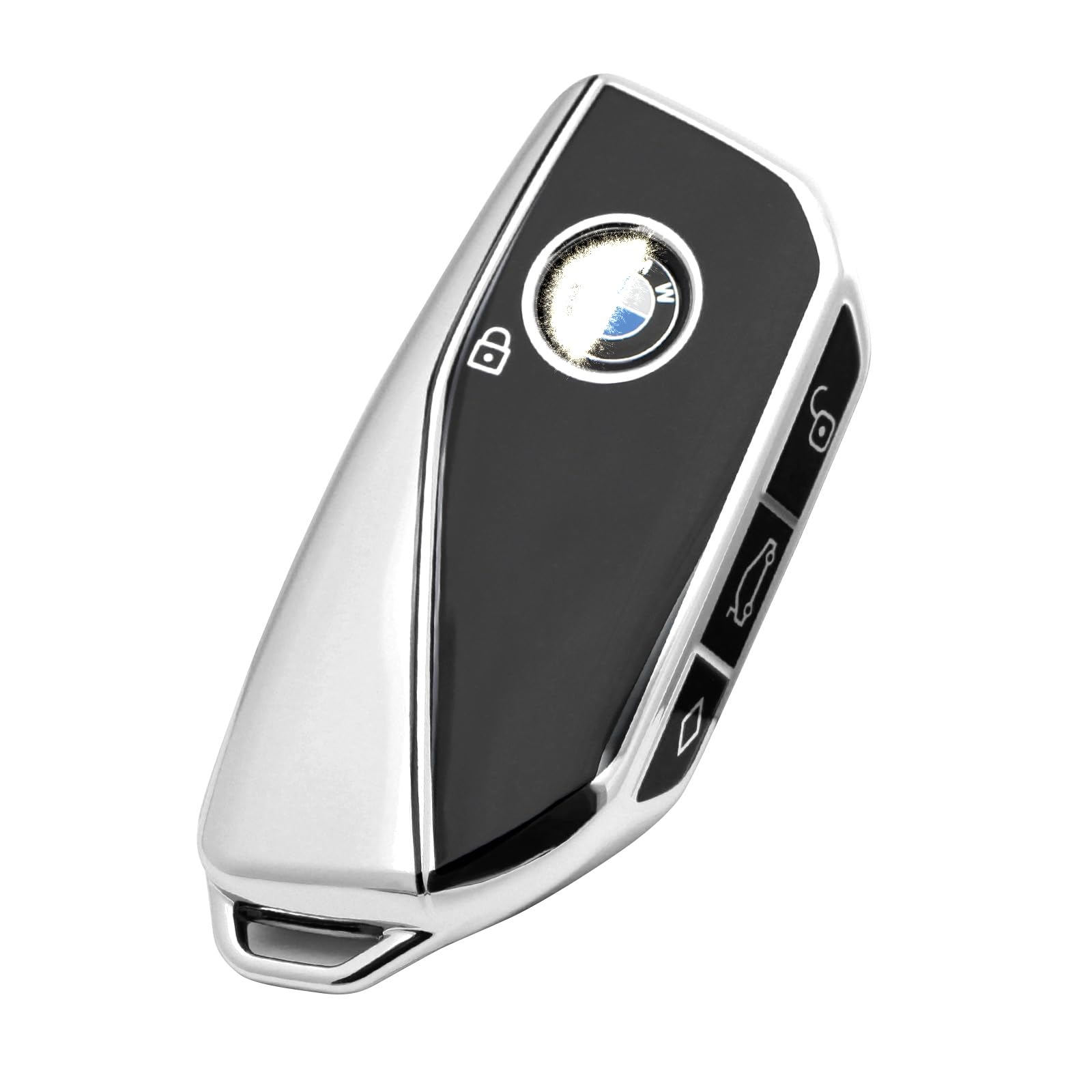 Creativity For BMW X5 Key Fob Cover accessories (Silver Key Case)