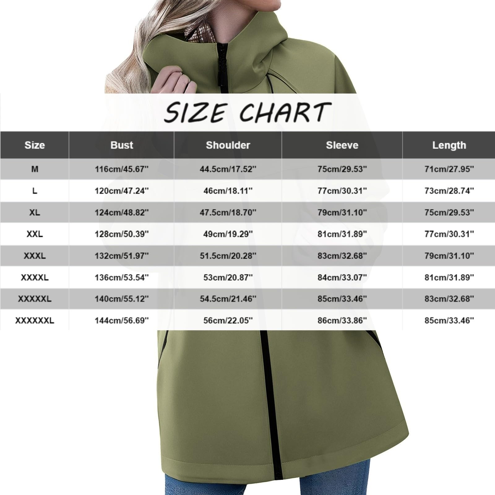 Generisch Chaqueta ligera para mujer otoño impermeable impermeable cálido