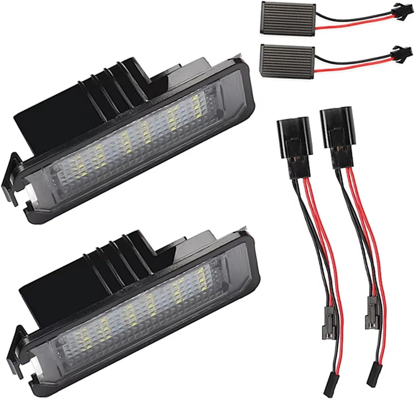 License Plate Light Kit Compatible With VW For Rabbit For Eos For Beetle 2 Pcs License Plate Light Bulbs Assembly Automobile Accessories