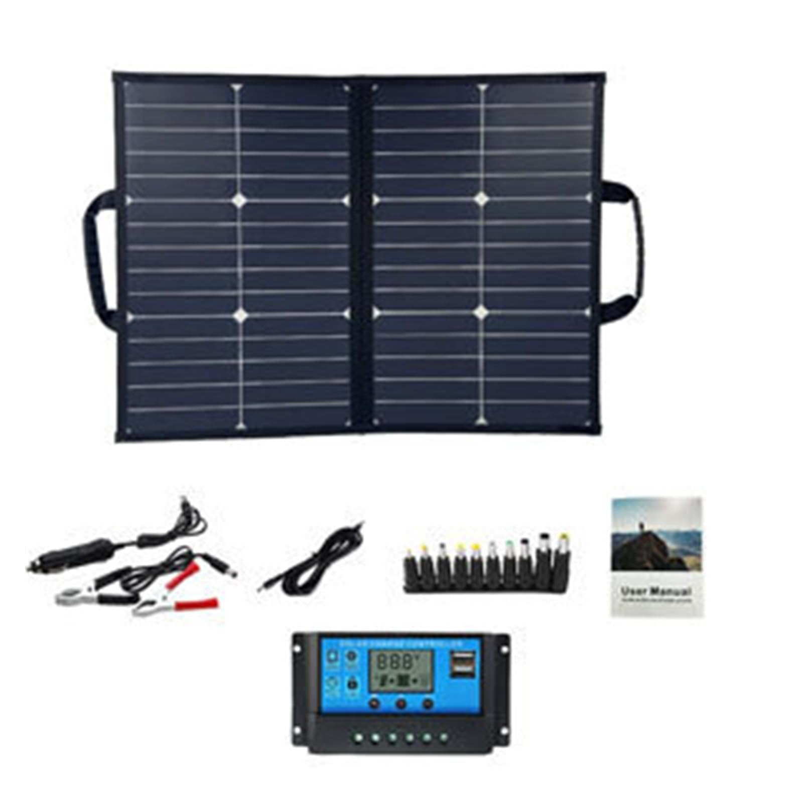 Tragbares Solarpanel-Set for Camping und Wohnmobil: faltbares 1000-W-Kraftwerk mit 18-V-Gleichstromausgang(With 100A controller)