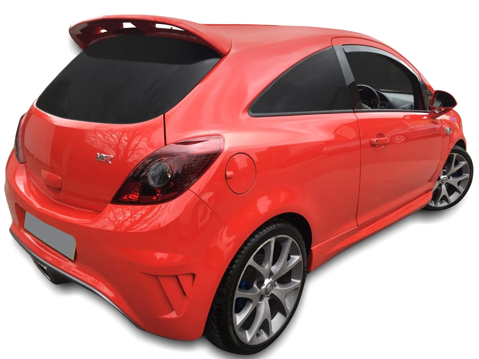 SCOUTT J&J Automotive GP Windabweiser passend für Opel Corsa D/E 3-Türer 2006-2019 2tlg, Vorne und Hinten Regenabweiser Passform Getönt Schwarz