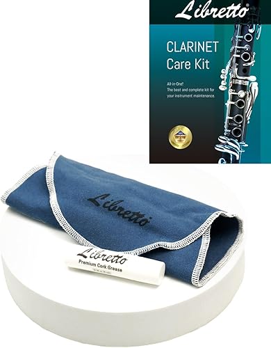 Miniatura 11 de Libretto Kit de hisopos para clarinete, hisopo de tracción + grasa de corcho, hisopo de microfibra para clarinete Bb, grasa de corcho inodoro