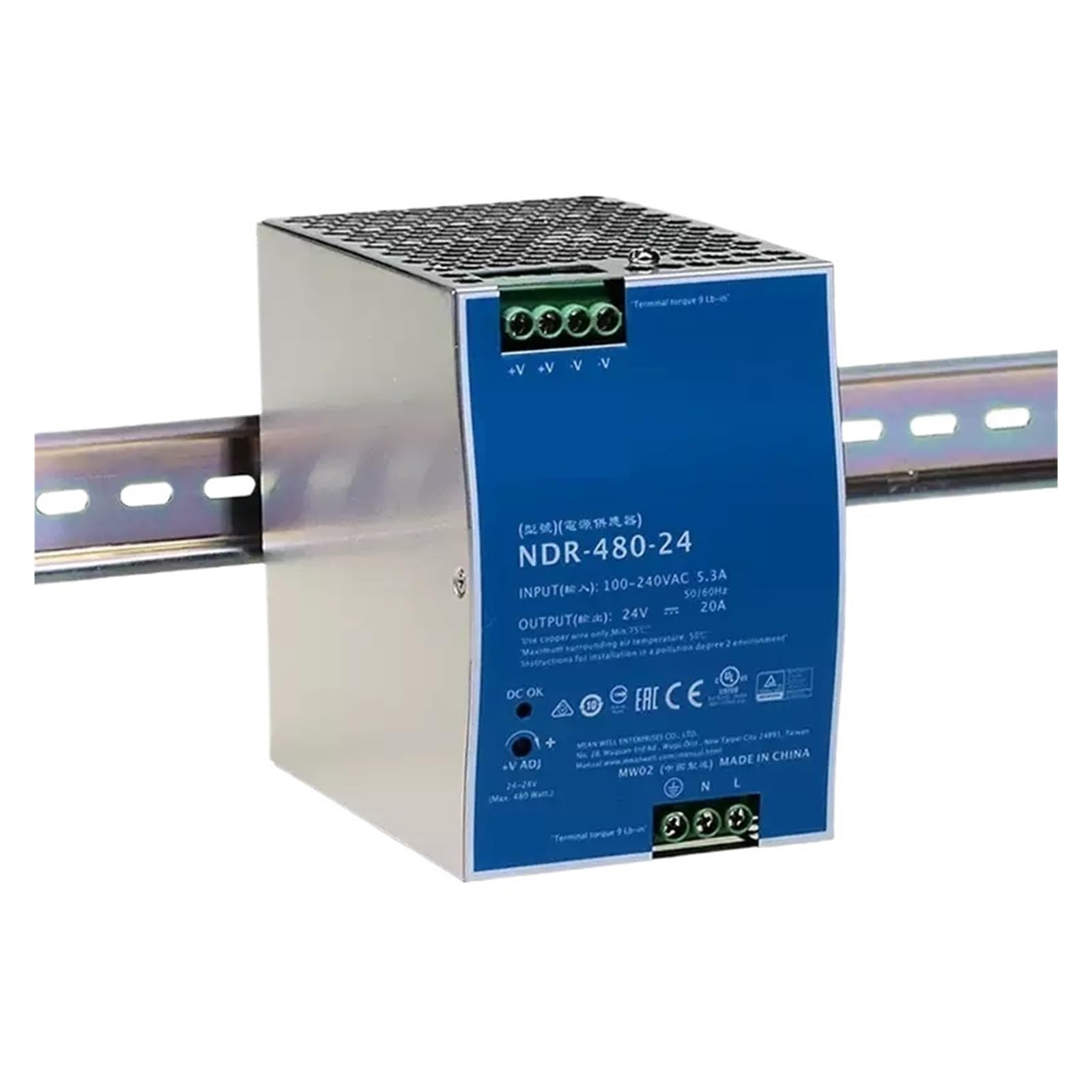 JJKKOZVQF NDR-480 NDR-480-24 NDR-480-48 480W 24V switching power supply 20A(NDR-480-24)