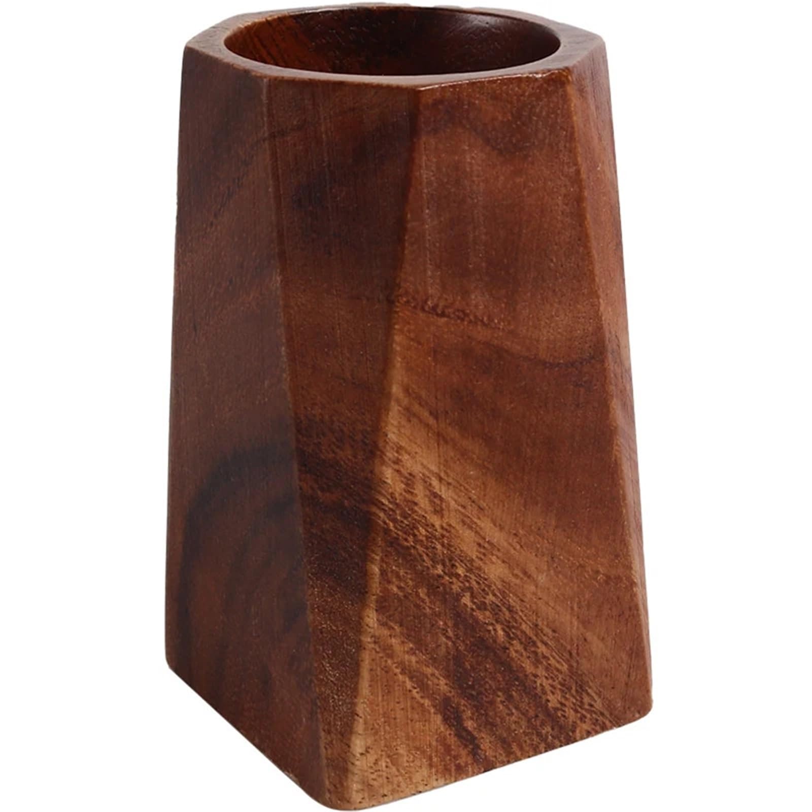 LADFRTYU Fountain Pen Holder Pen Holder Black Walnut Polishing Design Desktop Storage Supplies Wooden Desk Accessories Box
