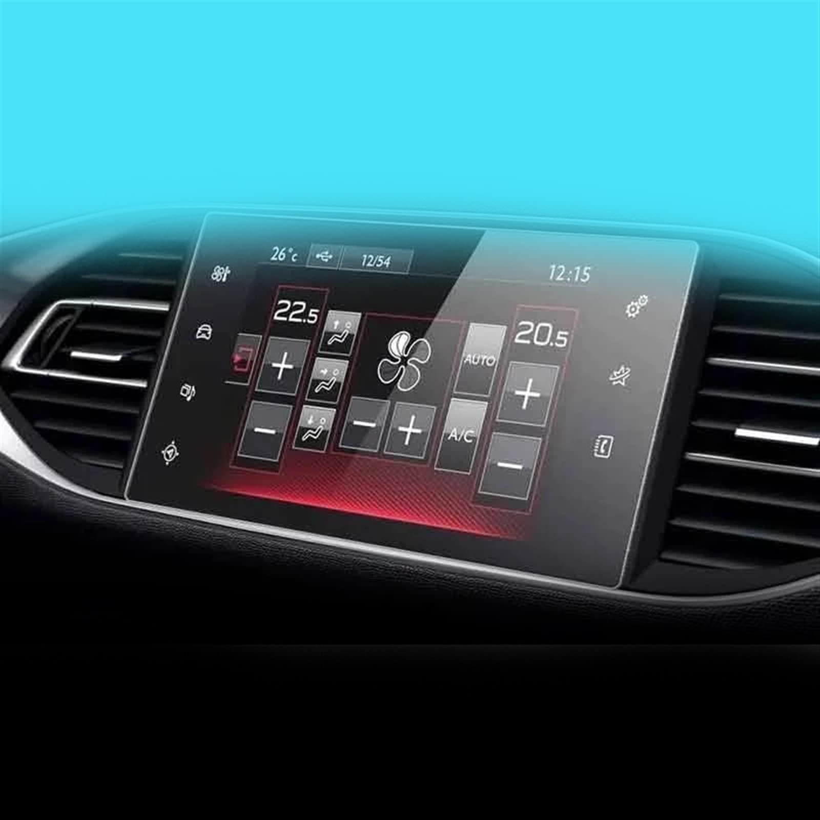 Protecteur d'écran GPS Peugeot 208 308 film verre trempé tactile infodivertissement