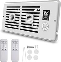 Wuraire Smart Register Booster Fan with Aromatherapy - Quiet 17dB Vent Fan for 4x10 Vents, Boosts HVAC Efficiency