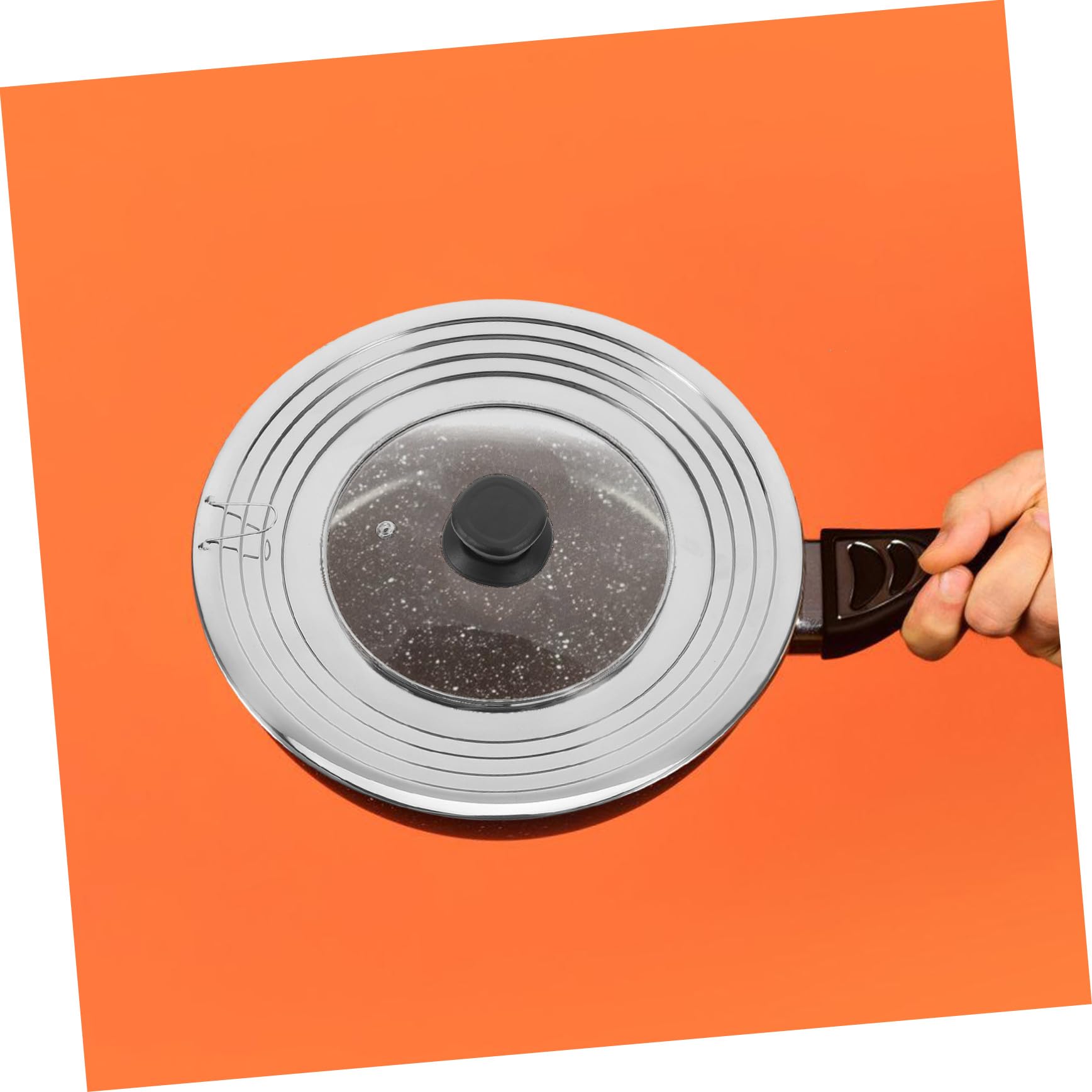 Mikikit Coperchio in Acciaio Inox per Pentole e Padelle Coperchio Anti-goccia per Mantenere Cibo Fresco e Temperatura Stili multipli