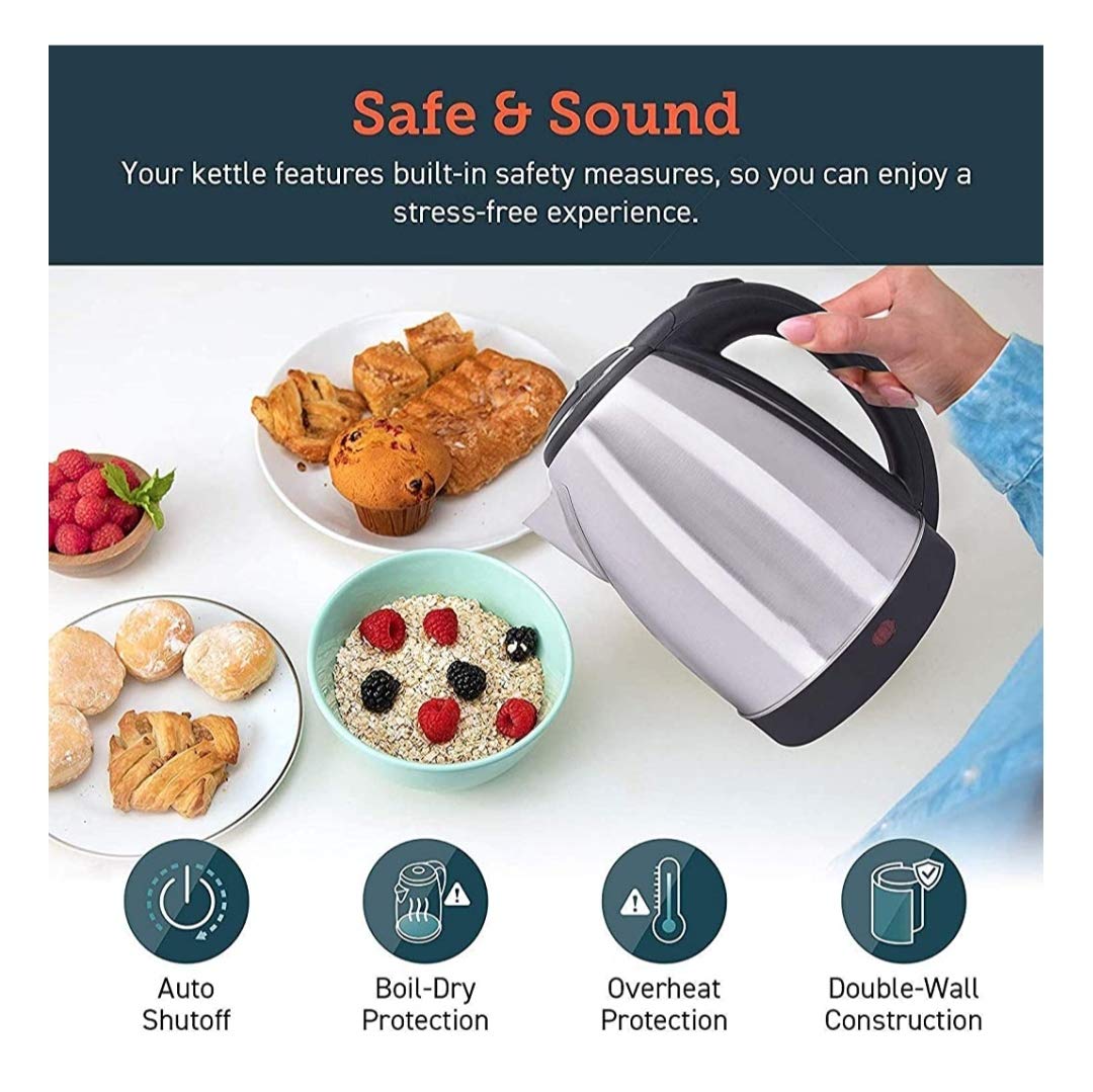 Scarlett Stainless Steel Electric Kettle - 2L -3 Scarlett Stainless Steel Electric Kettle - 2L -3