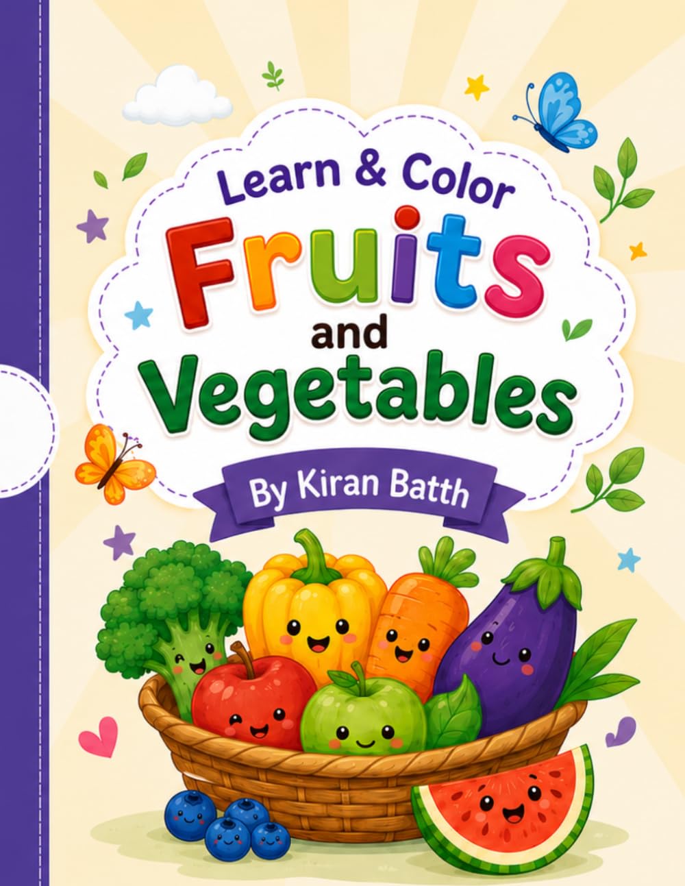 Learn and Color: Fruits and Vegetables