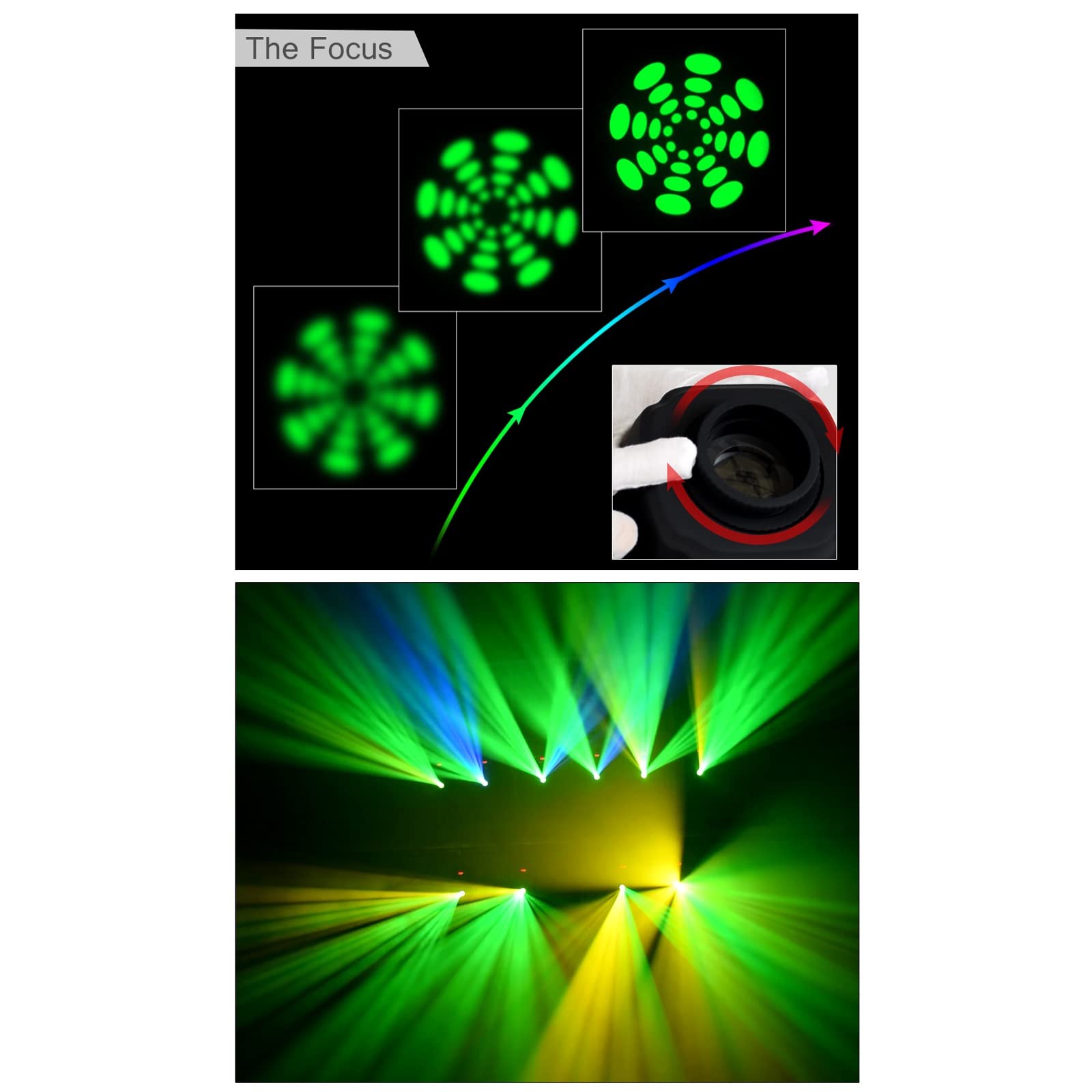 Amazon.co.jp: IGERCN LEDムービングヘッド、ミニスポット60W LED