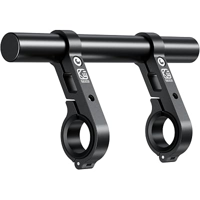 BRCOVAN Aluminum Alloy Handlebar Extender Extensions with 8'' Long Cross Bar with Double Clamp Mounting Base Fit 0.875'' / 1'' / 1.125'' / 1.26'' Handlebars for Bike Bicycle Motorcycle Scooter ATV