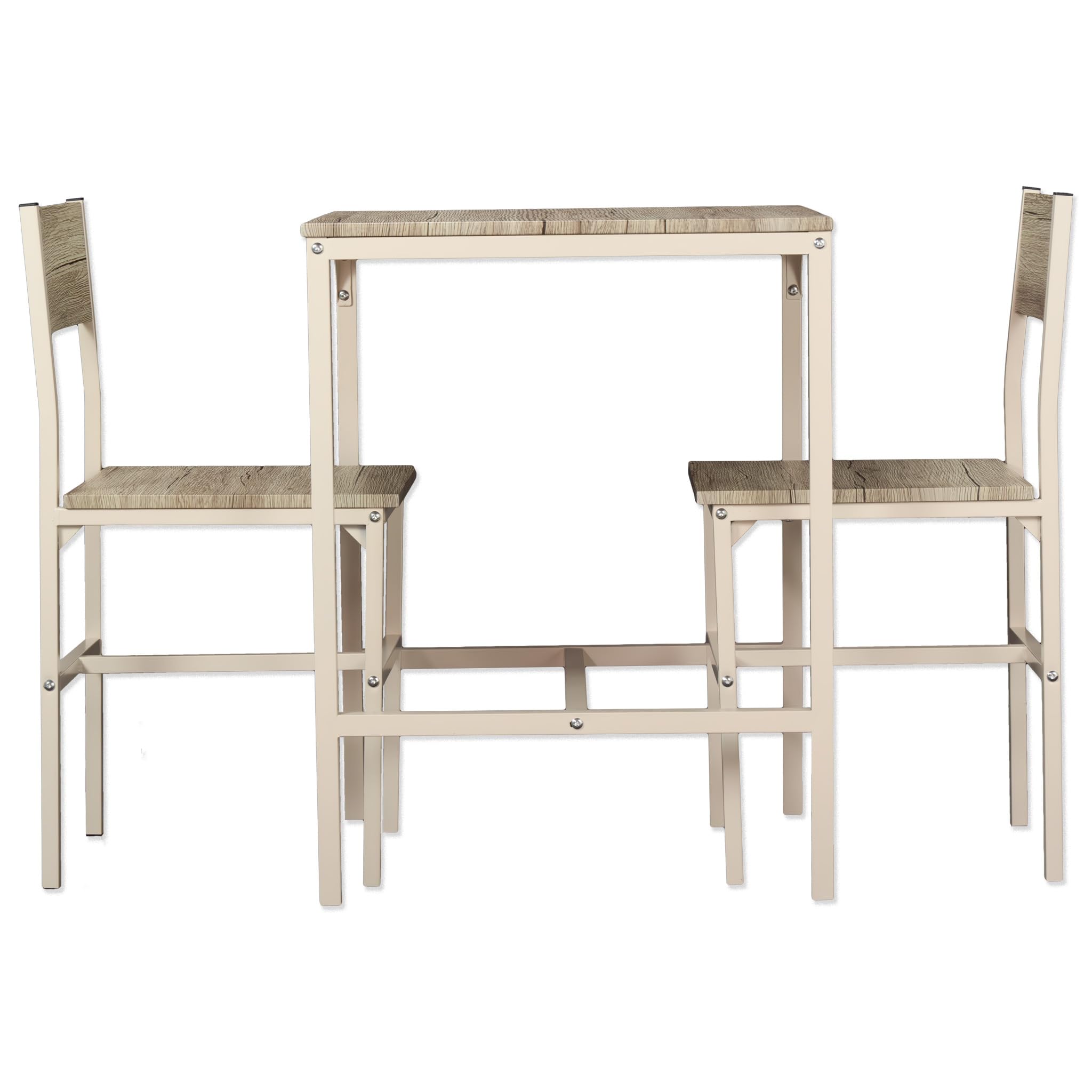 yelloo - Tavolo Bar con Sgabelli Salvaspazio, Angolo Bar per Casa, Tavolino Bar uso Interno, Ideale per Birreria, Pizzeria, Perfetto per Arredare Casa con Stile (Portofino - Tavolo + 2 Sedie)