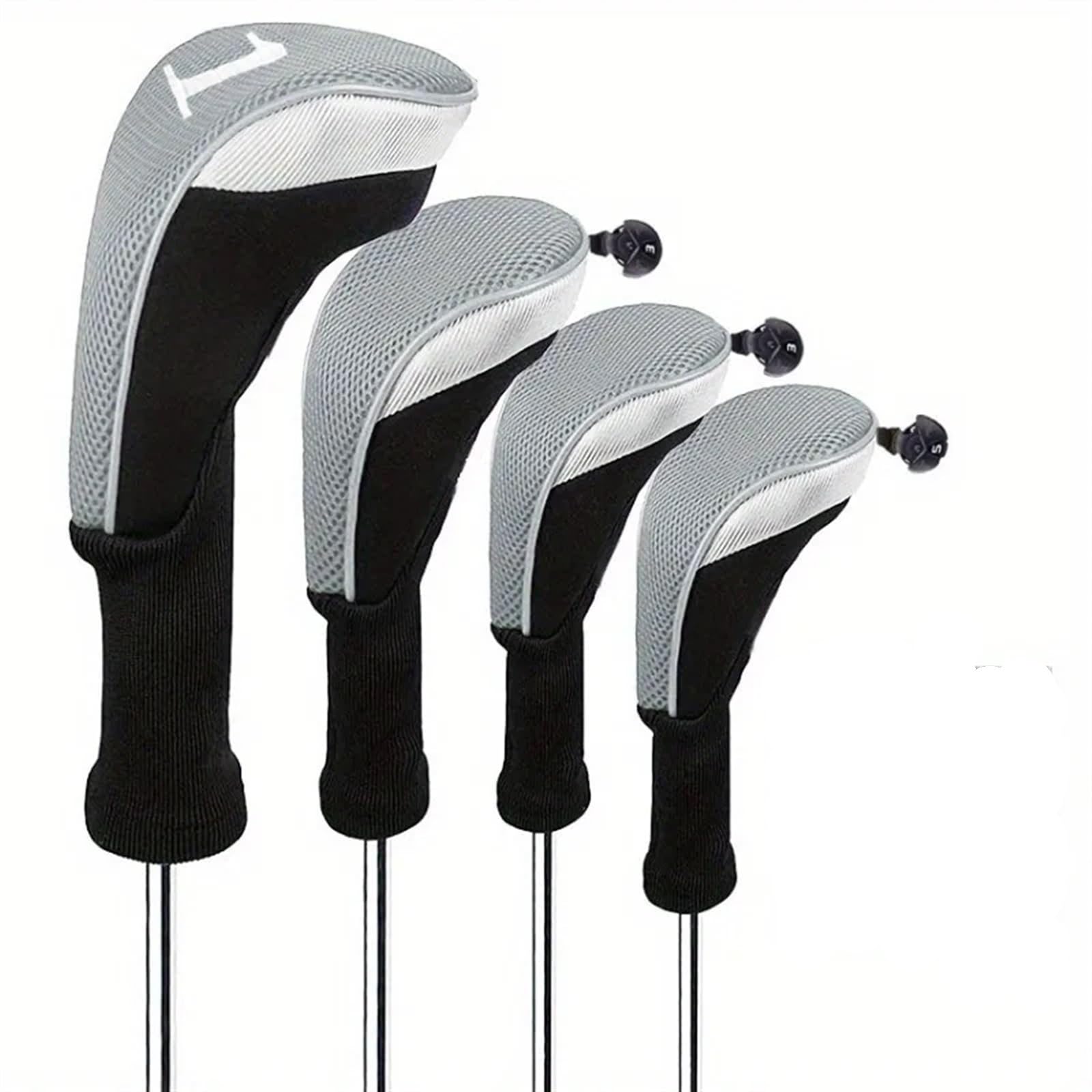 4 Fundas Protectoras for Cabezas de Palos Golf Funda para Cabeza de Palo de Golf