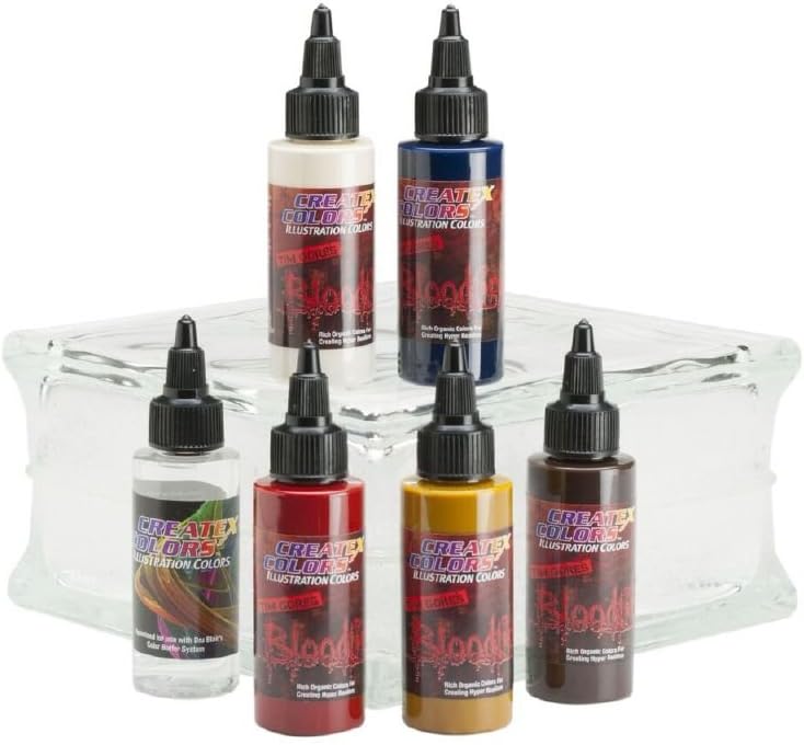 Createx Colors Illustration Bloodline Type A Painting Supplies Set, 1 oz