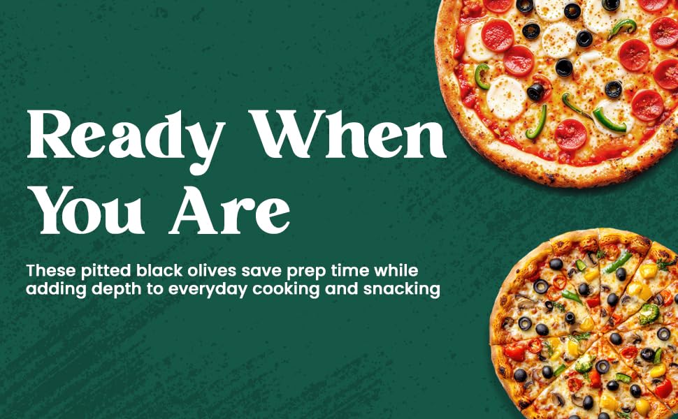 Luciana Pitted Black Olives 450g β Ready-to-Use Seedless Black Olives for Pizza, Pasta, Salads, Sandwiches, Mediterranean Recipes, Appetizers & Snacks | Convenient Vegetarian Ingredient 4