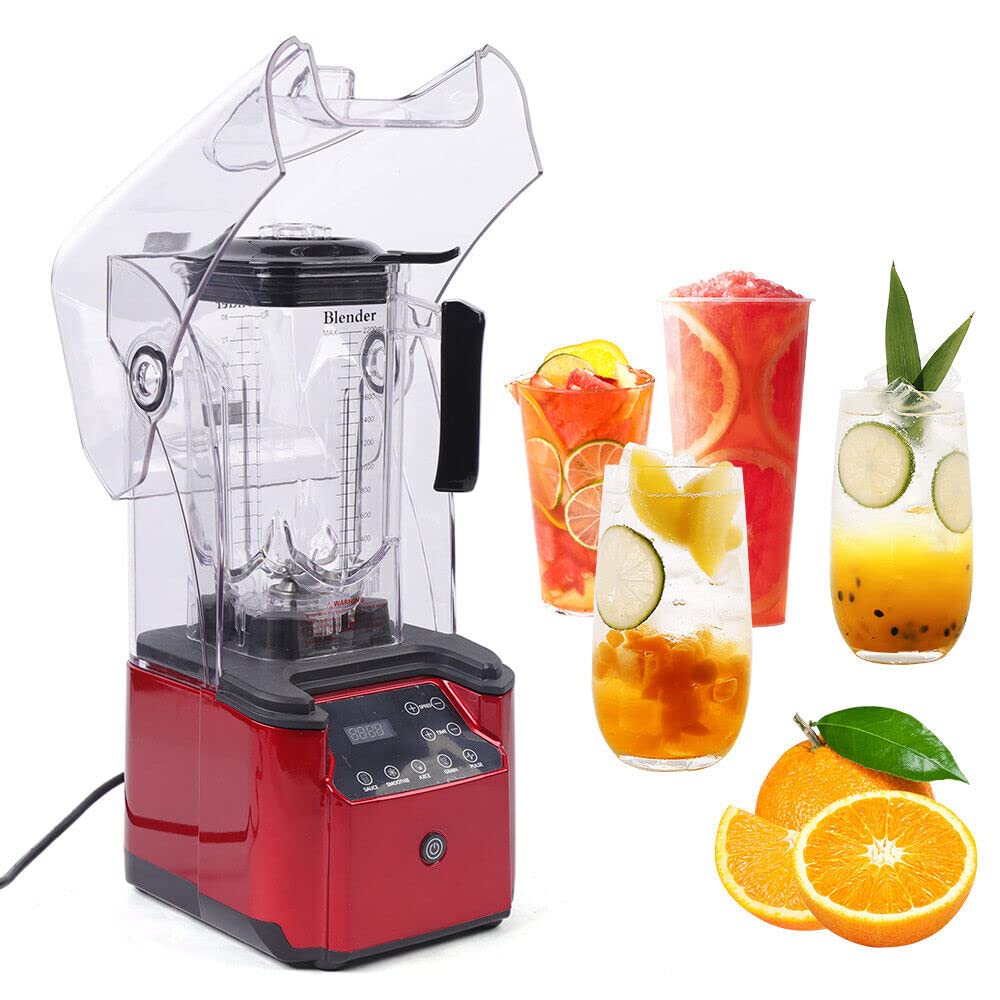 Drink Mixer 2.2L Profi Standmixer elektrischer Getränkemixer Mixbecher für Smoothies, Cocktails, Milchshakes u.a. Getränke, Saucen oder Pürree 2200W