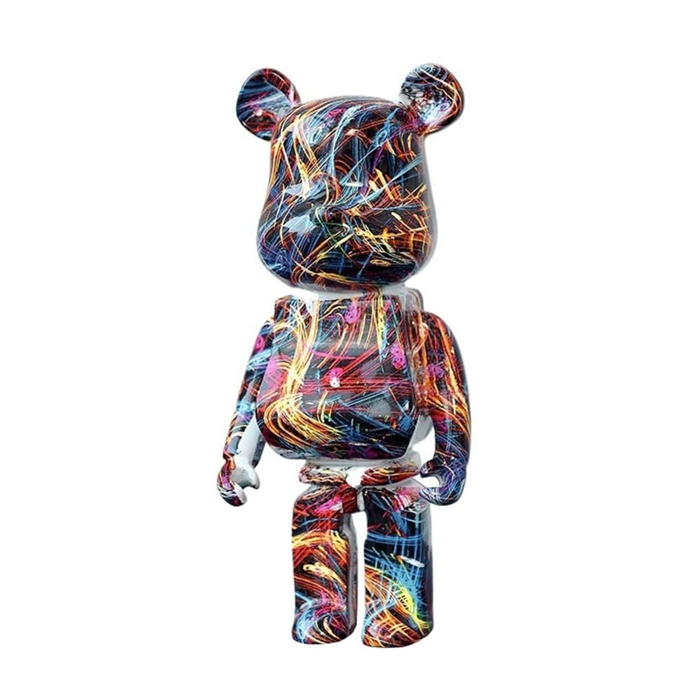 HQDFCNM Bearbrick, 27CM Violent Bear Blocks Bear Collectible Display Case Sculpture Desktop Decoration
