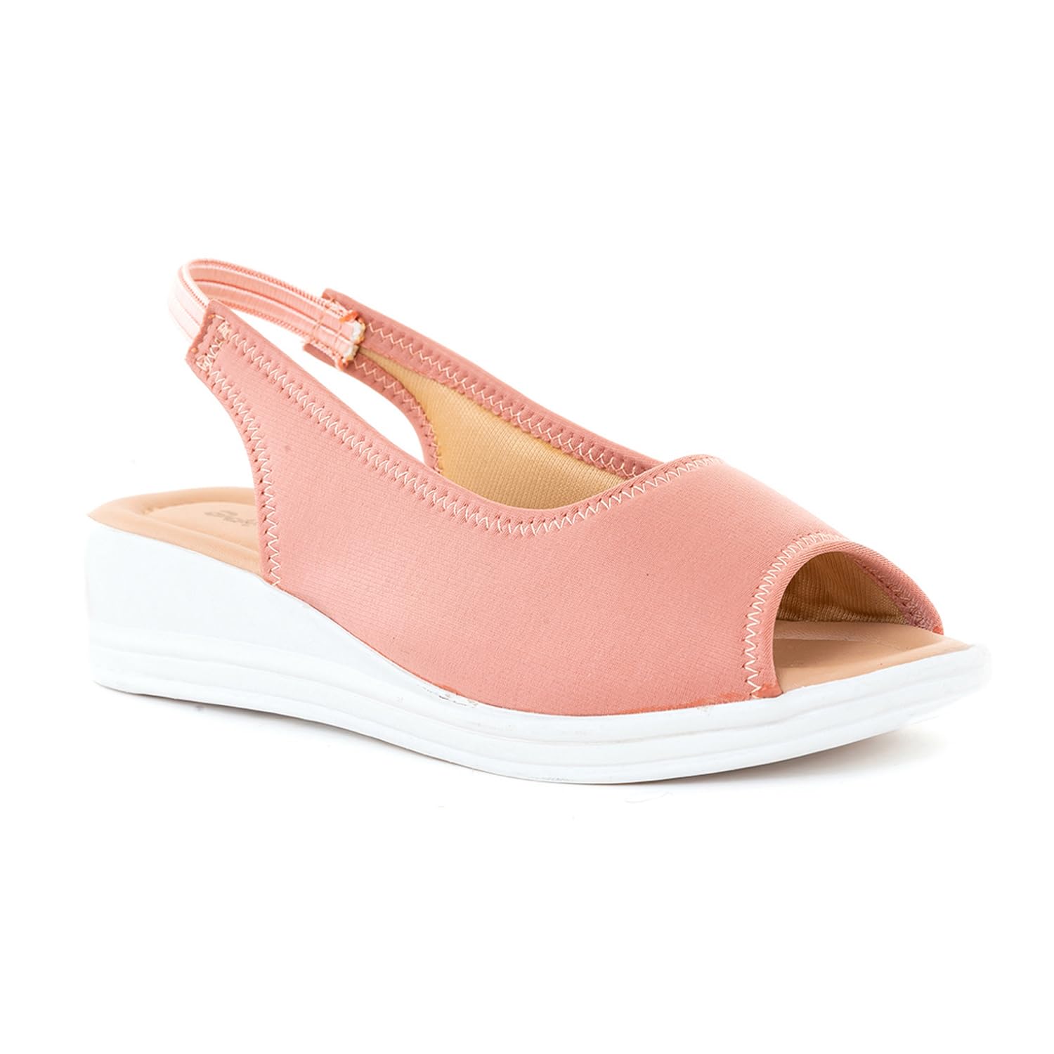 Khadims Adrianna Pink Wedge Heel Peep-Toe Slingback Sandal for Girls - 4.5-12 yrs (6537890) (B0CZXHWKGZ) Amazon Price History, Amazon Price Tracker
