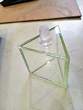 Hollow Prism Class 12 Experiment with Stopper (38mm/1.5 Inch) for Ray Optics Activity School Science/Physics Lab Experiments (Refraction & Dispersion) Pack of 1