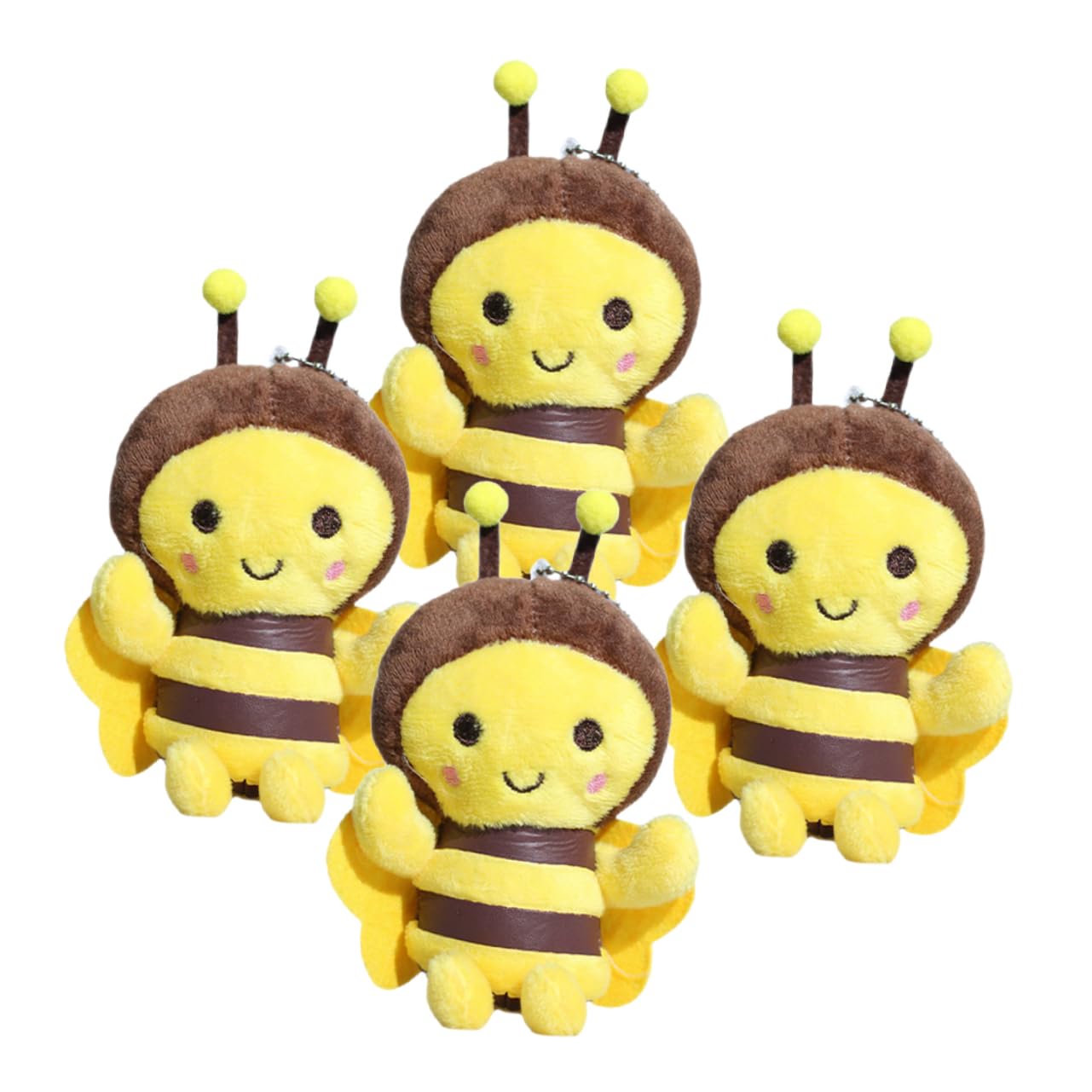 ibasenice 20 Piezas Adornos De Abeja Llaveros De Peluche Mochila Colgante De Abeja Colgantes De Abeja De Peluche Colgantes De Felpa Llaveros DIY Llavero De Abeja Decoración Adorno De Abeja