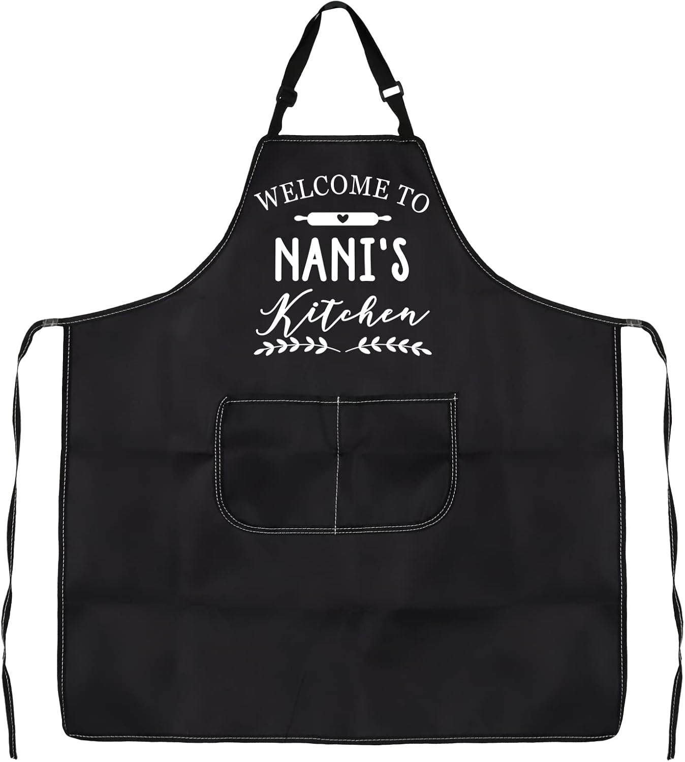 PXTIDY Welcome to Nani’s Kitchen Grandma Gift Kitchen Apron Housewarming Gift PXTIDY Welcome to Nani’s Kitchen Grandma Gift Kitchen Apron Housewarming Gift