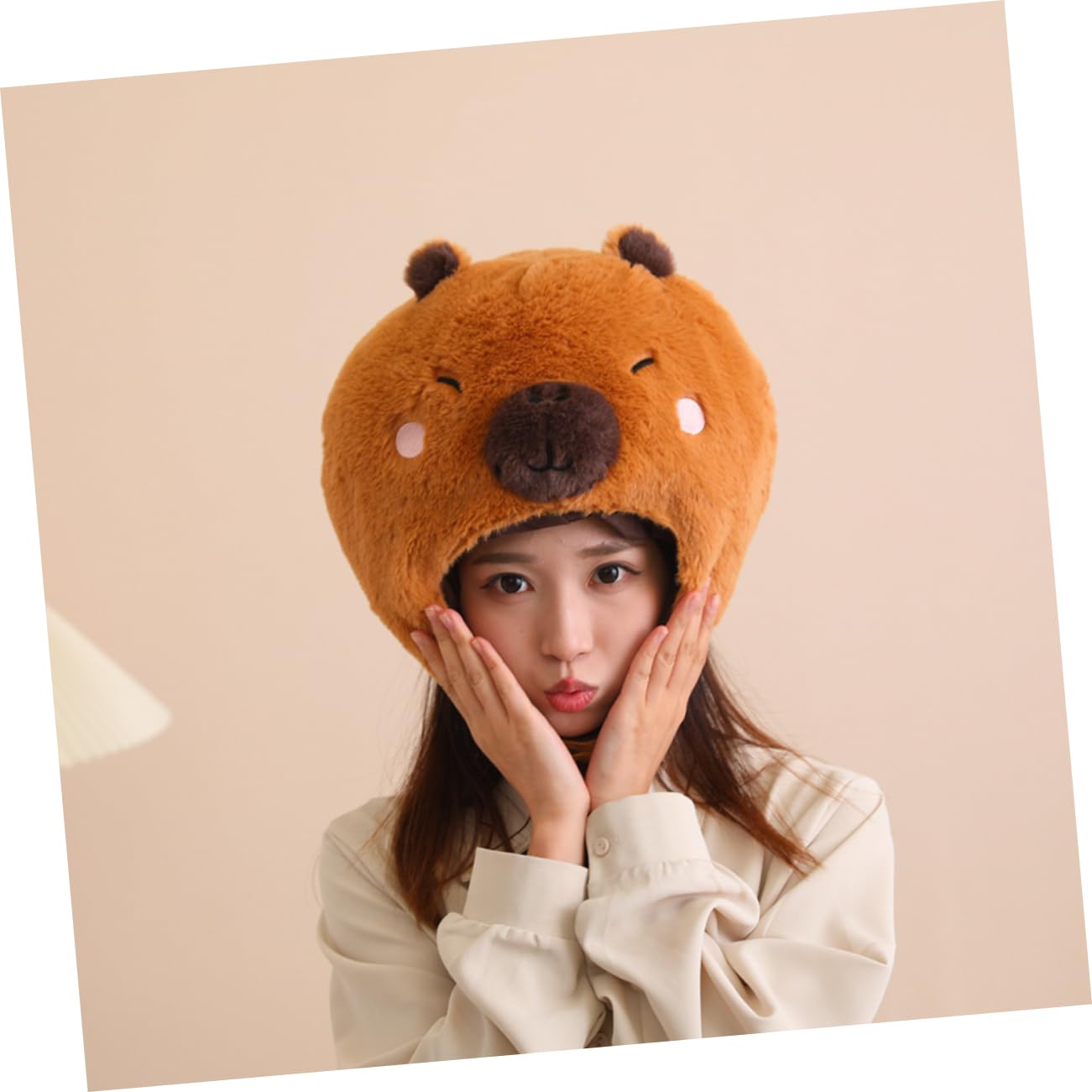 Sombrero De Peluche Divertido Diseño De Agua Dulce Accesorio De Fotografía y Disfraz Para Fiestas y Cosplay