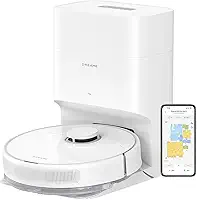 DREAME D10 Plus Gen 2 Robô Aspirador e Mopa com Base de Autolimpeza para 90 Dias de Limpeza, Sucção de 6000 Pa e Navegação LiDAR, Desvio de Obstáculos, Conexão Wi-Fi, 127v