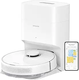 DREAME D10 Plus Gen 2 Robô Aspirador e Mopa com Base de Autolimpeza para 90 Dias de Limpeza, Sucção de 6000 Pa e Navegação LiDAR, Desvio de Obstáculos, Conexão Wi-Fi, 127v