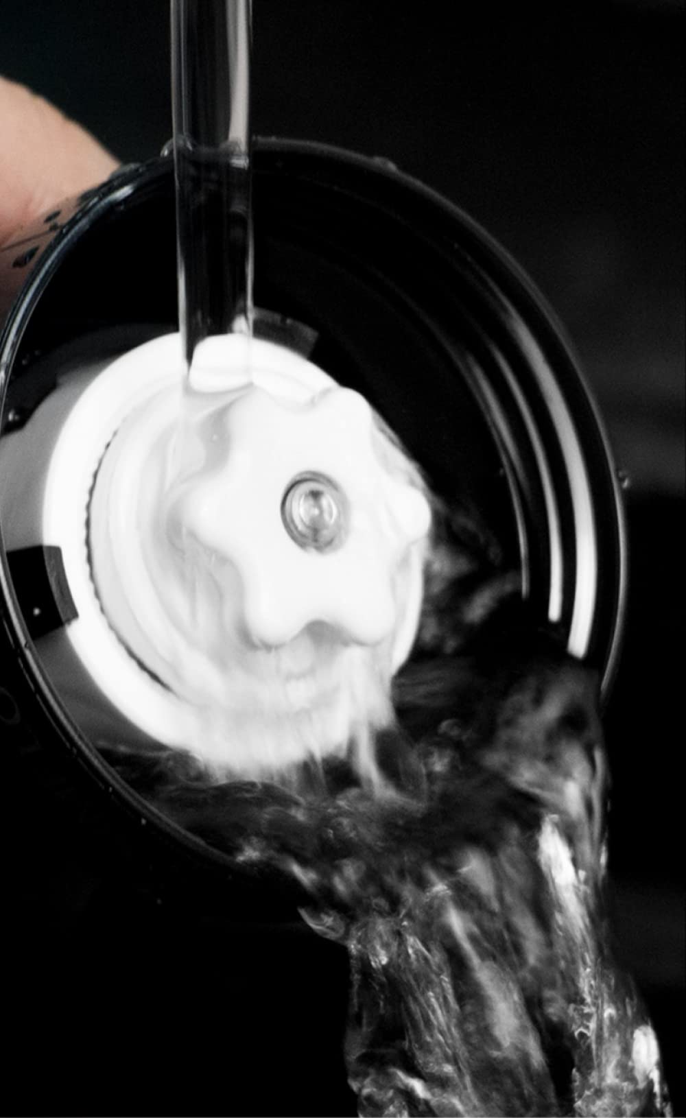 Młynek do kawy domowy młynek do espresso korba ręczna młynek do kawy mały młynek do ziaren kawy mini przenośny zmywalny młynek ręczny (czarny, przezroczysty podstawowy kolor)