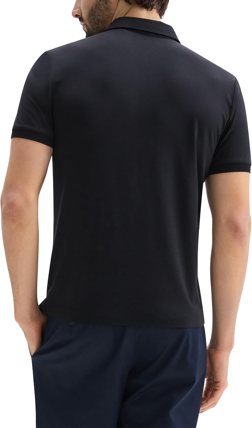 Theory Mens Noran Polo in Jersey Lyocell - Image 7