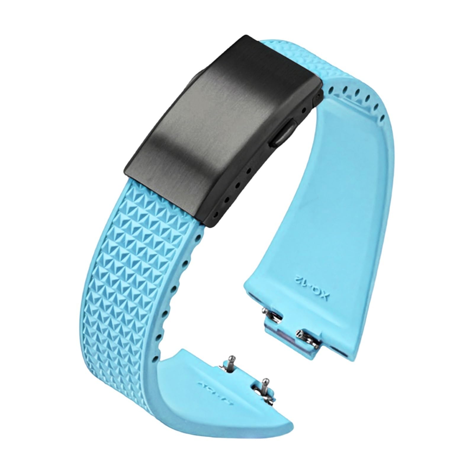 FKM Correa de caucho fluorado compatible con Tissot PRX Series Super Player 35 mm 40 mm Mujeres Hombres Correa de reloj con hebilla plegable de liberación rápida 11 mm 12 mm