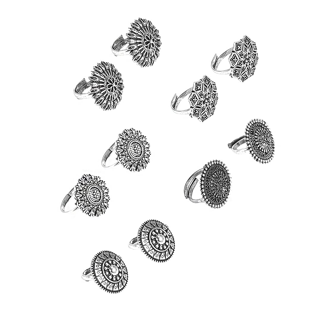 Toe Rings for Women | Traditional Silver Oxidised Toe Rings Set | Bichiya for women Combo | Accessories Jewellery for Women | Birthday Gift for Women Anniversary Gift for Wife