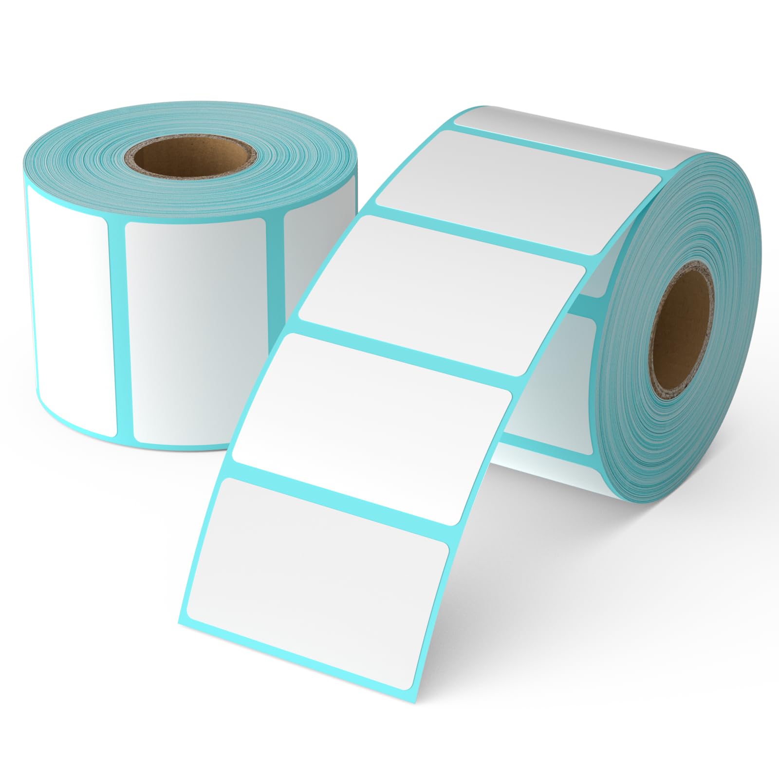 OausTect Thermal Labels 2.25 x 1.25, White Blank Thermal Printer Labels SKU Barcode Labels, Self-Adhesive Address Shipping Labels Direct Thermal Label