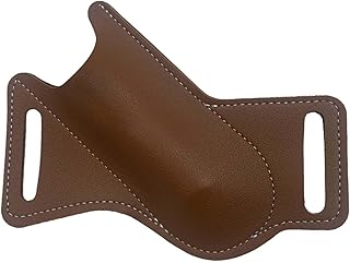 Tachiuwa Bainha de faca dobrável de couro pu protetor de faca de bolso de 5 polegadas capa de faca para homens coldre de faca para cintos