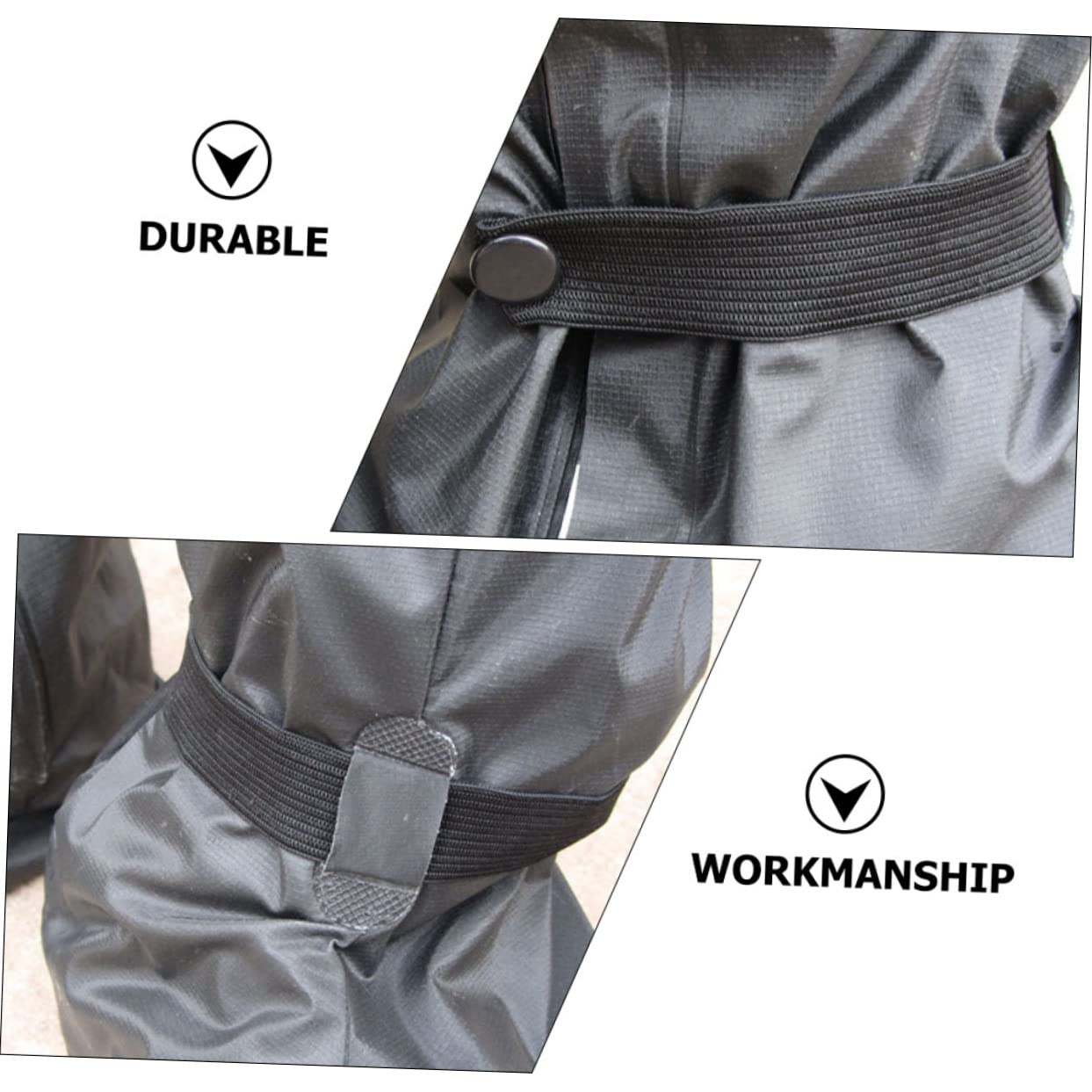 Fundas Protectoras para Zapatos Impermeables Negras Talla L