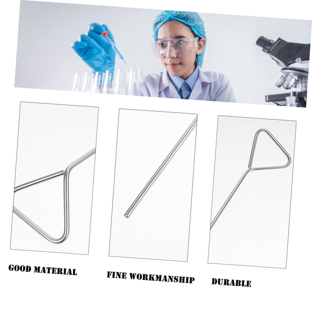 ULTECHNOVO 25pezzi Spatole Acciaio Inossidabile Per Cellule Strumenti Per Spreading Uniforme Laboratorio Riutilizzabili e Resistenti Al Calore Perfetti Per Applicazioni Di Coating e