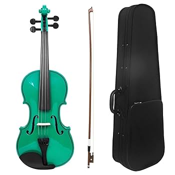 Amazon | バイオリン 4/4 カラフルなバイオリン ソリッドウッド